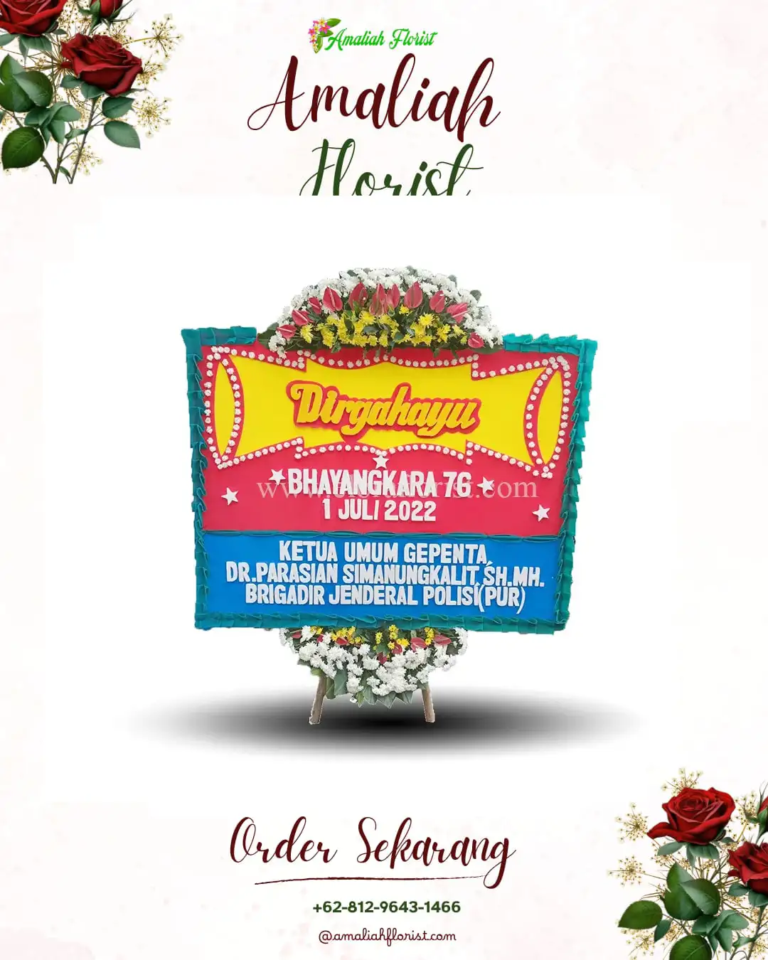 Papan Bunga HUT Ulang Tahun Sekadau Hulu